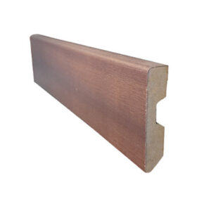 RODAPIÉ MDF CHAPADO MADERA SAPELLY BARNIZADO